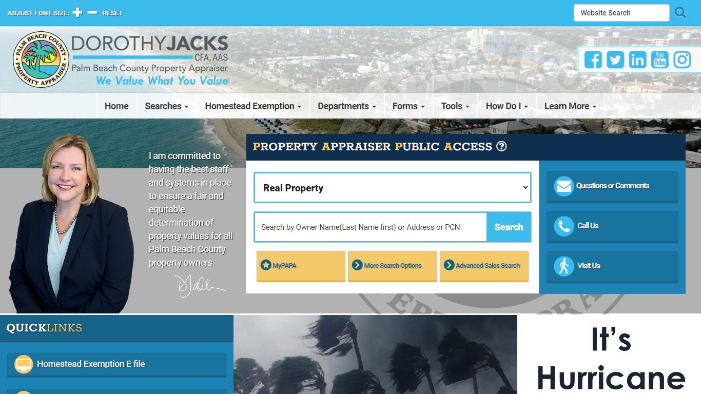 Property Appraiser, Palm Beach County, Florida, USA